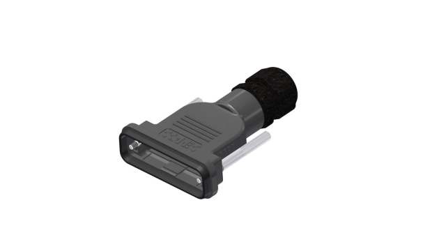 CONEC 165X1 Series Polybutylene Terephthalate Horizontal D-Sub Backshell, 9 Way | 165X14839X