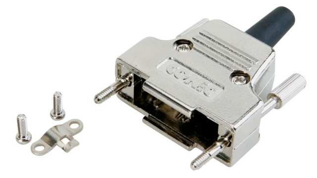 CONEC 165X1 Series Die Cast Zinc Horizontal D-Sub Backshell, 15 Way | 165X17319X