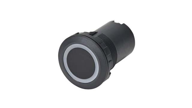 Idec CW Series Illuminated Push Button Switch, Panel, 22.3 mm Cutout, Blue, White LED, IP65, IP67, 24 V dc | CW1H-DM1NSPW-C