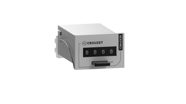 Crouzet CIM Impulse Counter, 4 Digit Mechanical, 24 V ac | 99774413