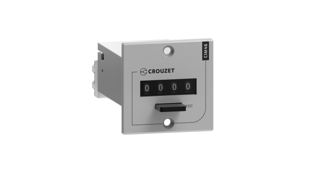 Crouzet CIM Impulse Counter, 4 Digit Mechanical, 110 V dc | 99775416