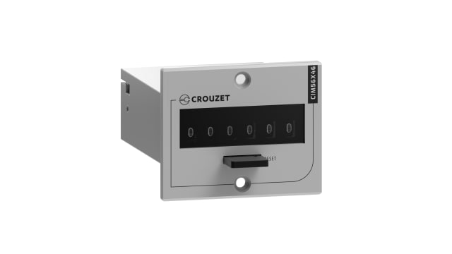 Crouzet CIM Impulse Counter, 6 Digit Mechanical, 24 V dc | 99775612