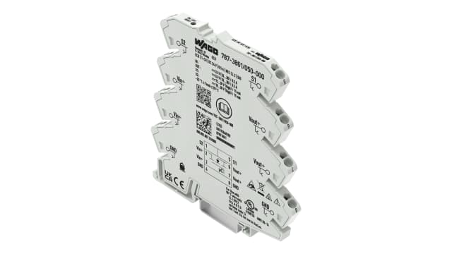WAGO 857 Electronic Circuit Breaker 0.5 A 24V, 1 channels, DIN Rail | 787-3861/050-000