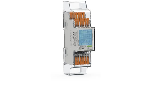 WAGO 3 Phase LCD Energy Meter, Type Energy Meter Calibrated | 879-3040