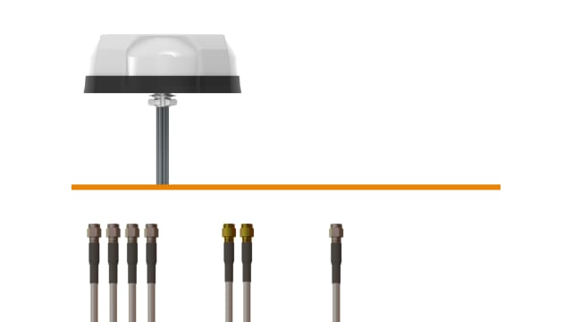 TE Connectivity L000434-09 Dome Multiband Antenna with SMA, SMA RP Connector | L000434-09