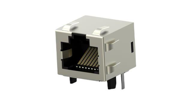 TE Connectivity RJ45 Connector Female, Panel Mount, Cat5 Shielded Right Angle 1 Port | 1-406541-5