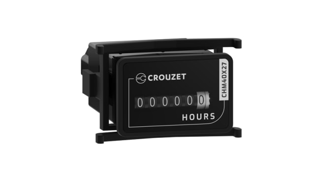 Crouzet CHM40x27 Hour Meter, 6 Digit Mechanical, 50/60Hz, 10 → 80 V | 99783810