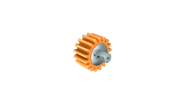 SCHAEFFLER Polyurethane  Pinion Gear, 57 mm Diam, 61.4 mm Long, 51 mm Pitch Dia. | ARCALUB-X.PINION-MD3,0-Z17-B30-G-W