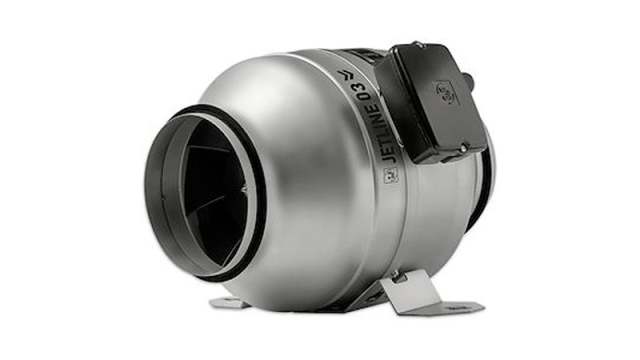 Soler&Palau 246000 - JETLINE 03 246 Round Screw Extractor Fan, 300 m³/h, 40 dB, Low Noise Level, Duct Size 120 mm | 246000 - JETLINE 03