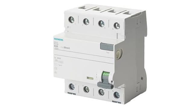 Siemens 5SV36 RCCB, 80A, 4 Pole, 300mA, Type A, 500V | 5SV3657-6