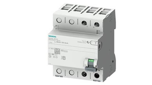 Siemens 5SV33 RCCB, 63A, 2 Pole, 30mA, Type B, 250V | 5SV3326-4KK60