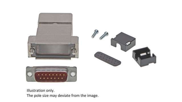FCT from Molex, FCT Series D-Sub Connector Backshell For Use With D-Sub Connectors | FWH3A-25P-3649 / 1731140391