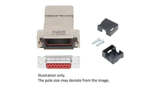 FCT from Molex, FCT Series D-Sub Connector Backshell For Use With D-Sub Connectors | FWH3A-25S-3649 / 1731140392