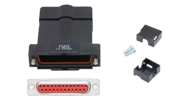 FCT from Molex, FCT Series D-Sub Connector Backshell For Use With D-Sub Connectors | FWH3-25S-3649 / 1731140394