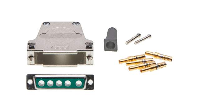 FCT from Molex, FCT Series D-Sub Connector Backshell For Use With D-Sub Connectors | FMK3G-5W5S-6197 / 1731140988