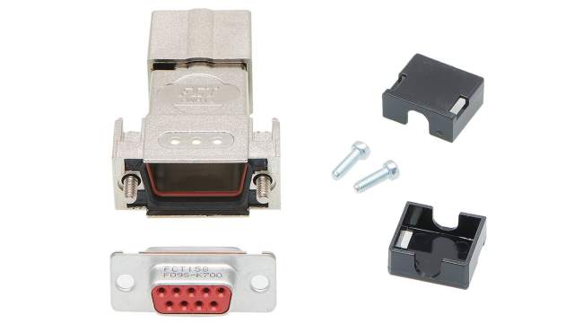 FCT from Molex, FCT Series D-Sub Connector Backshell For Use With D-Sub Connectors | FWH1A-09S-3649 / 1731140386