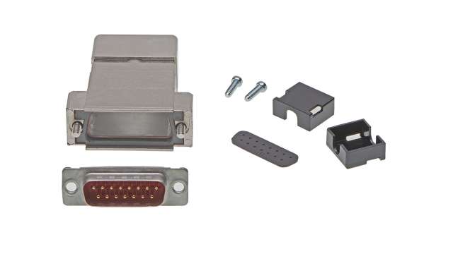 FCT from Molex, FCT Series D-Sub Connector Backshell For Use With D-Sub Connectors | FWH2A-15P-3649 / 1731140389