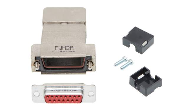 FCT from Molex, FCT Series D-Sub Connector Backshell For Use With D-Sub Connectors | FWH2A-15S-3649 / 1731140390