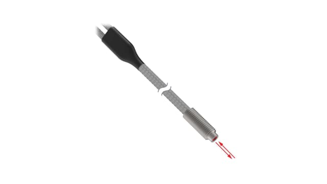 Banner Plastic Fibre Optic Cable 128 mm, NPN/PNP Output, IP67 | PBT46TMB5