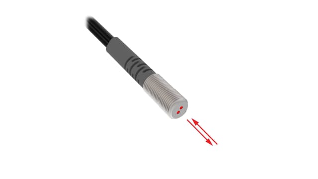 Banner Plastic Fibre Optic Cable 186 mm, NPN/PNP Output, IP67 | PBT46U-VL