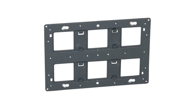 Legrand 80266 Grey Matt Metal Back Box, IP20, Flush Mount, 6 Gangs 8 mm 6.2 mm 2 mm | 080266