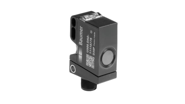 Baumer Proximity Rectangular Ultrasonic Sensor, M12, 20 → 1000 mm Detection, 12 → 30 V dc | U500.RA0.2-GP1J.72F