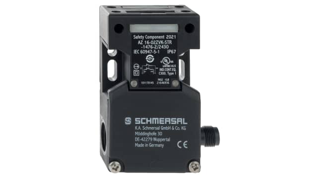 Schmersal AZ 16 Safety Switch, 1NO/1NC, Actuator Actuator Included, Glass Fibre Reinforced Thermoplastic | AZ 16 ZVK-STR