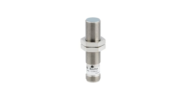Baumer Proximity Barrel Inductive Proximity Sensor, M12, 0 → 4 mm Detection 0-10 V, 12 → 36 V dc | IR12.D04S-F50.UA1Z.7BO