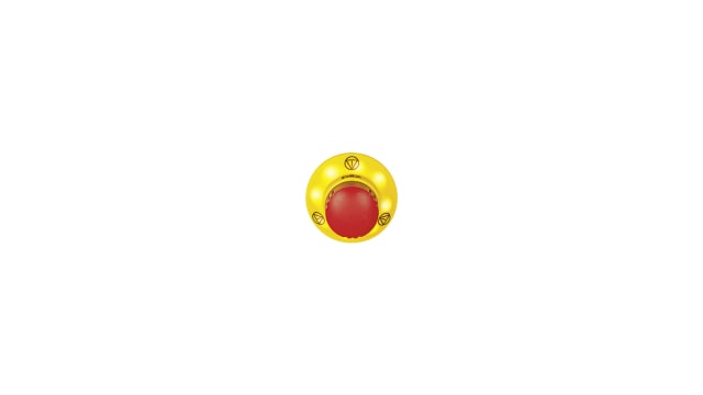 Pilz 400133 Series Illuminated Emergency Stop Push Button, Screw Mount, 22.3mm Cutout, IP65 | 400133