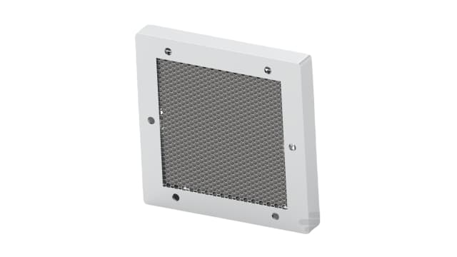 TE Connectivity Grey Aluminium Vent Grille 177.8 mm, 177.8 mm | 2489064-1