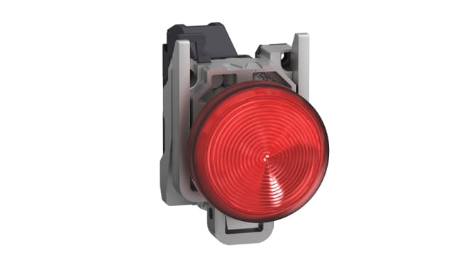 Schneider Electric, Harmony, Fixed Red LED Pilot Light, 22mm Cutout, IP65, Round, 254V | XB4BVBM4GEX