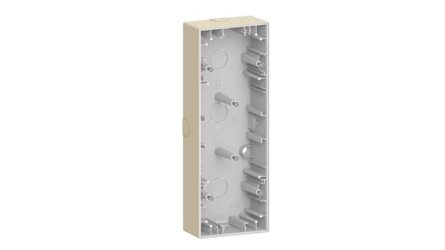 Schneider Electric Merten White ABS Back Box Mounting Frame, Surface Mount, 3 Gangs | MTN4034-6533