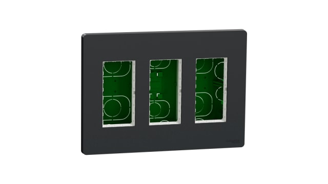 Schneider Electric New Unica Anthracite ABS Back Box Mounting Frame, Flush Mount 165 mm 62 mm | NU173454