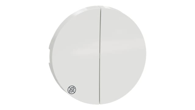 Schneider Electric White Push Button Cap for Use with Push-Button, Double Switch | S500614