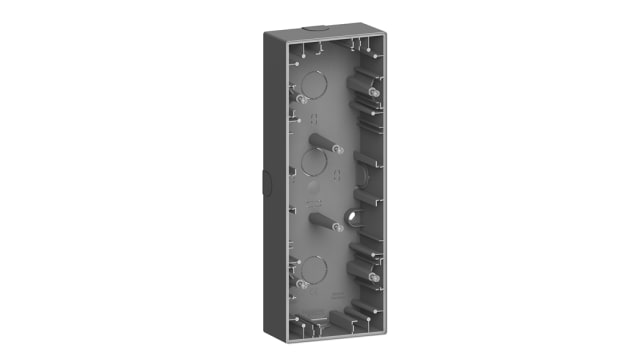 Schneider Electric Merten Grey ABS Back Box Mounting Frame, Surface Mount, 3 Gangs | MTN4034-6534