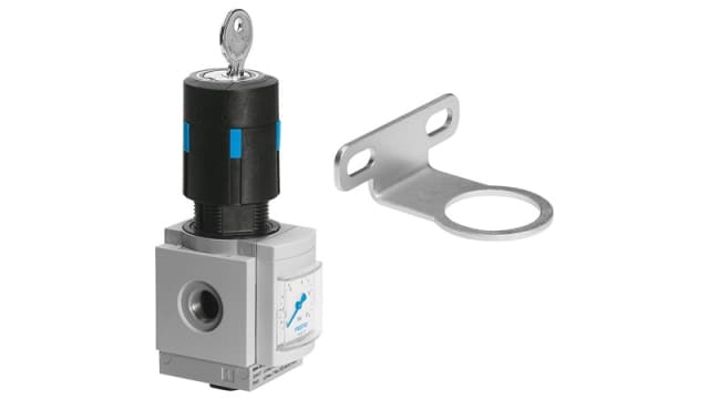 Festo 1/4 in G Regulator - 14 bar, MS4-LR-1/4-D6-E11-WR 1800 L/min MS4 | MS4-LR-1/4-D6-E11-WR