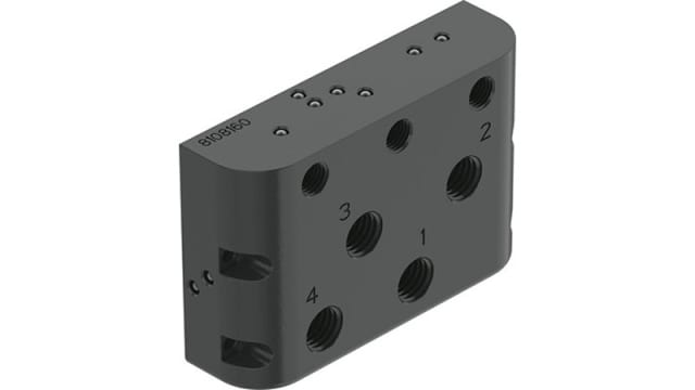 Festo CAPS series Manifold Block for use with Prepared For Positioner CMSH-V-SD, CAPS-M1-VDE1-D-A-AL-N14-V | CAPS-M1-VDE1-D-A-AL-N14-V