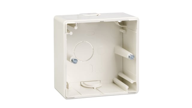 Schneider Electric Merten White ABS Back Box Mounting Frame, Surface Mount, 1 Gangs | MTN512119