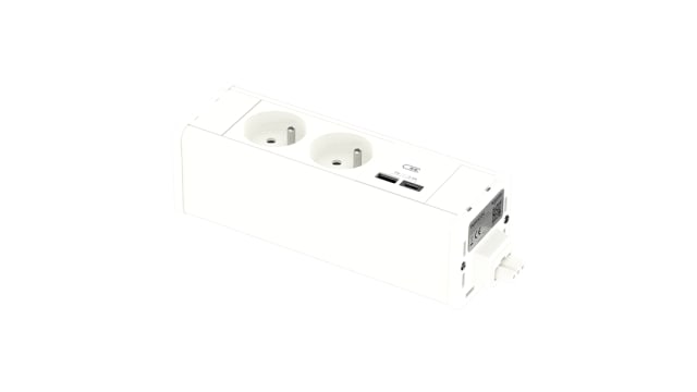 Schneider Electric 4 Socket USB Type A Extension Lead, 250V, IP44 | INS44224