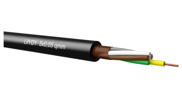 Kabeltronik 3412 Series Multicore Industrial Cable, 12 Cores, 0.01 mm², 27 AWG, 100m, Shielded Shield, Multicore Cable | 341201000