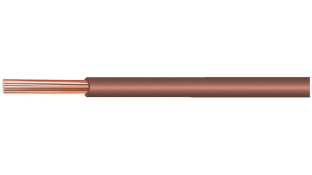 Kabeltronik YV Series Brown 0.79 mm² Equipment Wire, 18 AWG, 100m, PVC Insulation, 070110002 | 070110002