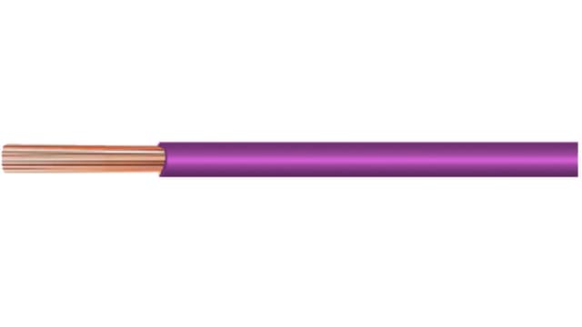 Kabeltronik LIYV Series Purple 0.7 mm² Equipment Wire, 18 AWG, 24 X 0.20 mm, 100m, PVC Insulation, 060107510 | 060107510