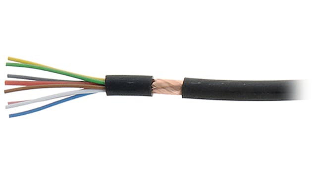 Kabeltronik LIFYDY Series Multicore Industrial Cable, 2 Cores, 0.05 mm², 30 AWG, 50m, Shielded Shield, Multicore Cable | 340200500-50