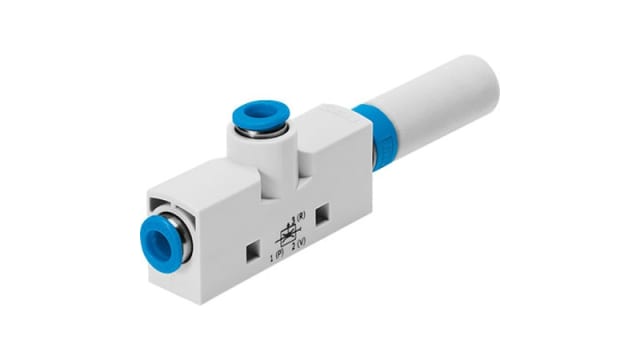 Festo Vacuum Generator, 0.95mm nozzle , 4.5bar 25L/min, VN series | VN-10-H-T3-PQ2-VQ2-RO1-F1A