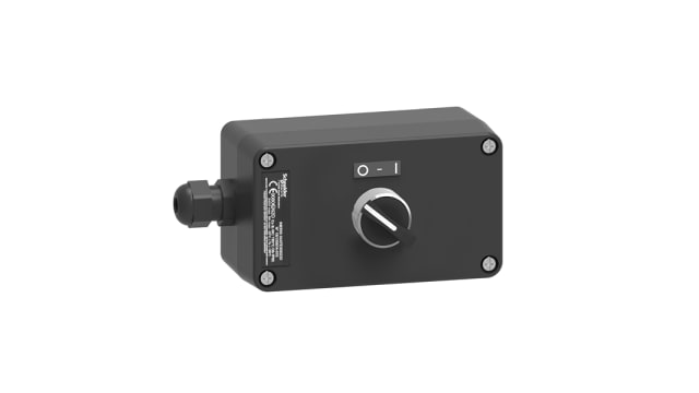 Schneider Electric Control Station Switch - 1 NO, Die Cast Aluminium, 1 Cutouts, Black, IP65, IP67 | XAWG130EX