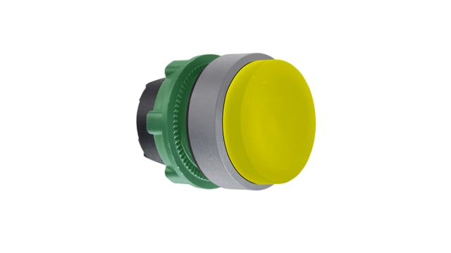 Schneider Electric ZB5A Series Yellow Push Push Push Button Head, 22 mm Cutout, IP66, IP67 | ZB5AH5C0