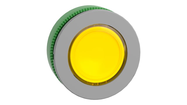 Schneider Electric Yellow Pilot Light Head, 30.5 mm Cutout Harmony XB5 Series | ZB5FV083C0