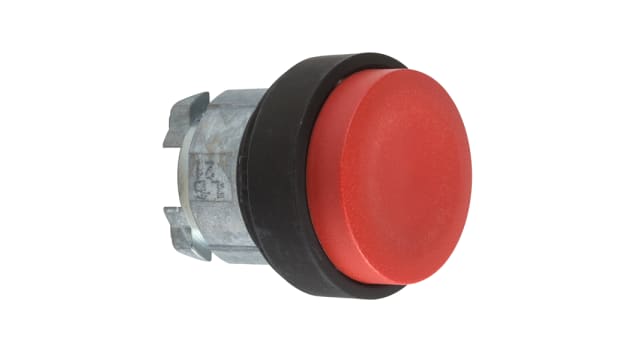 Schneider Electric ZB5F Series Black, Red Push Push Push Button Head, 22.5 mm Cutout, IP66, IP67 | ZB4BL47