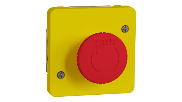 Schneider Electric Mureva Styl Series Rotary Emergency Stop Push Button, Surface Mount, IP55 | MUR35053