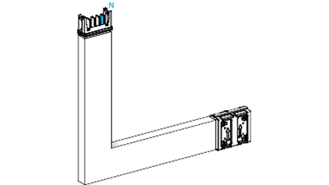 Schneider Electric Busbar Trunking, 250 A, 750 mm, KS-A Series | KSA250DLE4AM